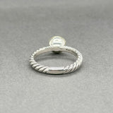 Estate David Yurman SS 18 Citrine Petite Cable Ring