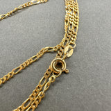 Estate 18K Y Gold 1.7mm 24” Figaro Chain