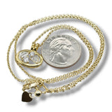 YGP Sterling Oval Pendant with 0.95ctw  E/VS1 Lab Created Diamonds