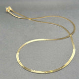 Estate 18K Y Gold 2.27mm 18” Herringbone Chain