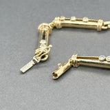 Estate 14K Y Gold 0.59ctw I-J/I1-2 Diamond Link Bracelet