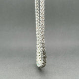 Estate 14K W Gold 10.21ctw G-I/VS2-SI1 Diamond Riviere Tennis Necklace