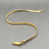 Estate 14K Y Gold 3.37mm Herringbone Bracelet
