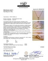 Estate 14K Y Gold 0.39ct G/VS2 Diamond Solitaire Pendant