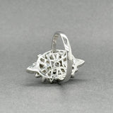 Estate 14K W Gold 0.90ctw Diamond Cocktail Ring