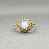 Estate YGP SS Wedgewood Ring