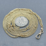 Estate 14K Y Gold 2.5mm 46.5” Curblink Watch Fob Chain