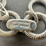 Estate Judith Ripka SS CZ Circle Link Bracelet