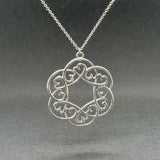 Estate Tiffany & Co. SS Picasso Loving Heart Circle Pendant