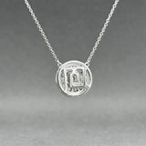 Estate 14K W Gold 0.48ctw Diamond Pendant