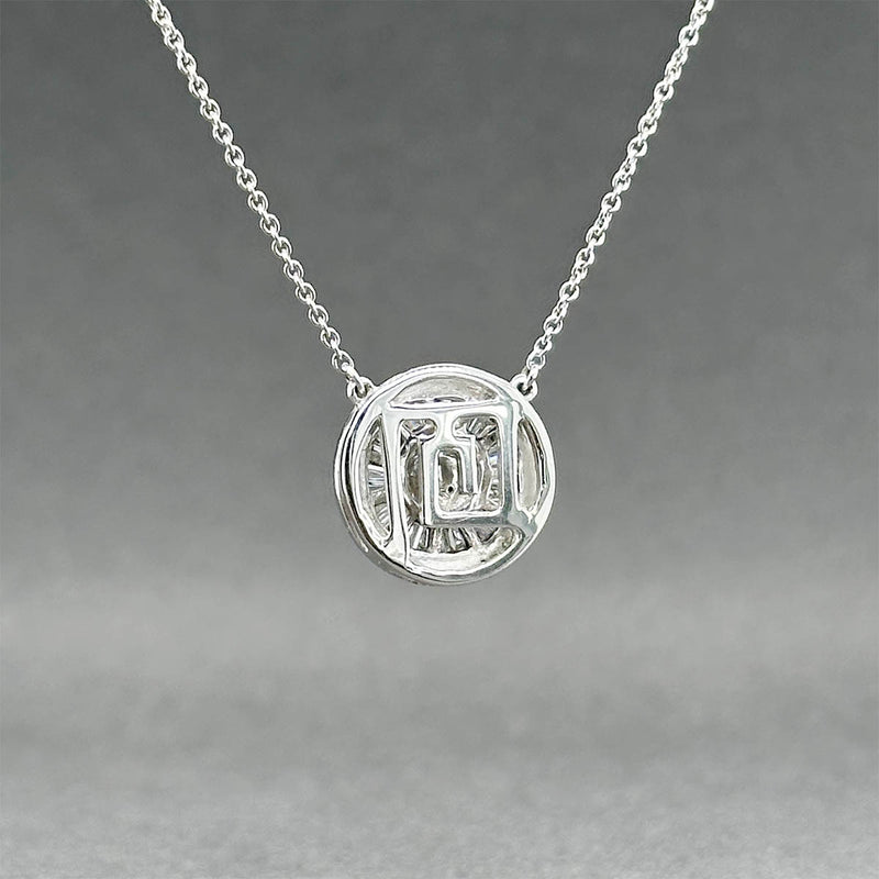 Estate 14K W Gold 0.48ctw Diamond Pendant