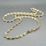 Estate 18K Y Gold 4.08mm 18.5” Bar Link Chain