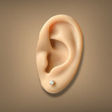 Estate 14K Y Gold 0.30ctw H-I/SI1 Diamond Stud Earrings