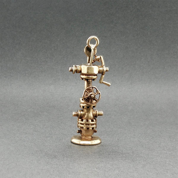 Estate 14K Y Gold Oil Drilling Charm