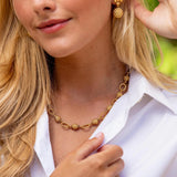 Brass YGP Berry & Bead Chain 18"