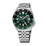 Men's Seiko Watch 5 Sports SKX Sports Style GMT Series Green and Black SSK035