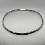 Estate 14K Y Gold 17.5” Rubber Necklace