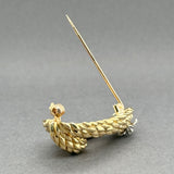 Estate Tiffany & Co. 18K Y Gold 0.05ctw Diamond Brooch