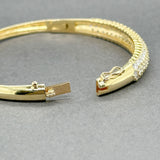 Estate 14K Y Gold 4.55ctw F/VS2-SI1 Diamond Bangle Bracelet