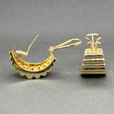 Estate Tiffany & Co. 18K Y Gold Vintage Ribbed Earrings