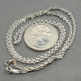 Estate 14K W Gold 2.3mm 20” Cable Chain