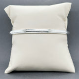 Estate SS Stepped Bangle Bracelet