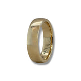 14K Y Gold 6mm European Cut Low Dome Band 9