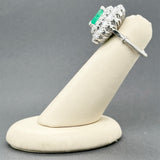 Estate Platinum 2.25ct Emerald & 1.90ctw Diamond Cocktail Ring