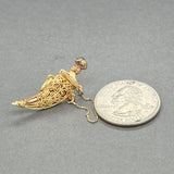 Estate 18K Y Gold Kirpan Lapel Pin