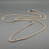 Estate 14K Y Gold 1.55mm 19.25” Curblink Chain