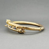 Estate 14K Y Gold 0.33ctw Sapphire & 0.13ctw Diamond Bracelet