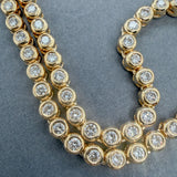 Estate 14K Y Gold 3.90ctw I-J/SI2 Diamond Anklet