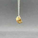 Estate 14K TT Gold 1.57ct Ruby Pendant