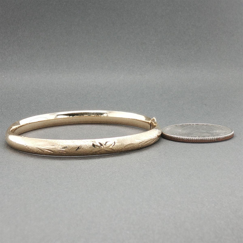 Estate 14K Y Gold Baby Bangle Bracelet