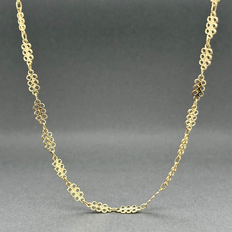 Estate 14K Y Gold 3.76mm 30” Fancy Link Chain