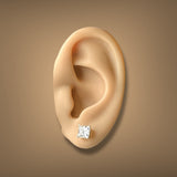 14K Y Gold 2.00ctw F/VS1 Lab-Created Princess Cut Diamond Earrings