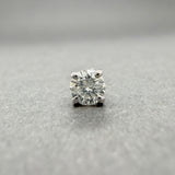 Estate 14K W Gold 0.15ct H/I1 Diamond Single Stud Earring