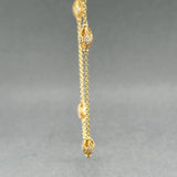 Estate 14K Y Gold 0.50ctw G-H/VS2 Diamond Station Necklace