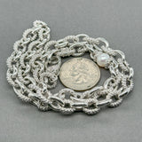 Estate Judith Ripka SS FWP 8.4mm Cable Chain