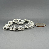 Estate SS 12.46mm Heart Link Bracelet