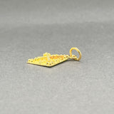 Estate 14K Y Gold Konstantinato Cross Pendant