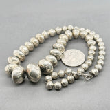 Estate SS Graduated Beaded Necklace