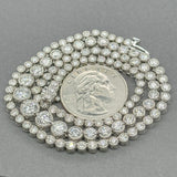 Estate 14K W Gold 10.27ctw I-J/SI2-I1 Diamond Riviere Necklace