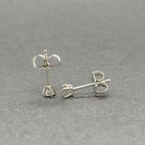 Estate 14K W Gold 0.16ctw H-J/SI2-I2 Diamond Stud Earrings