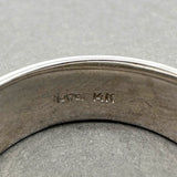Estate 14K W Gold 7.07mm Hammered Ring