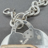 Estate Tiffany & Co. SS XL Heart Tag Bracelet