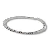 14K W Gold 1.00ctw H/SI1 Diamond Flexible Bangle Bracelet