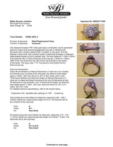 Estate 14K W Gold 1.05ctw Diamond Eng. Ring