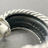 Estate David Yurman SS 14 Cable Collectibles Hoop Earrings