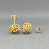 Estate Tiffany & Co. 18K Y Gold Knot Earrings
